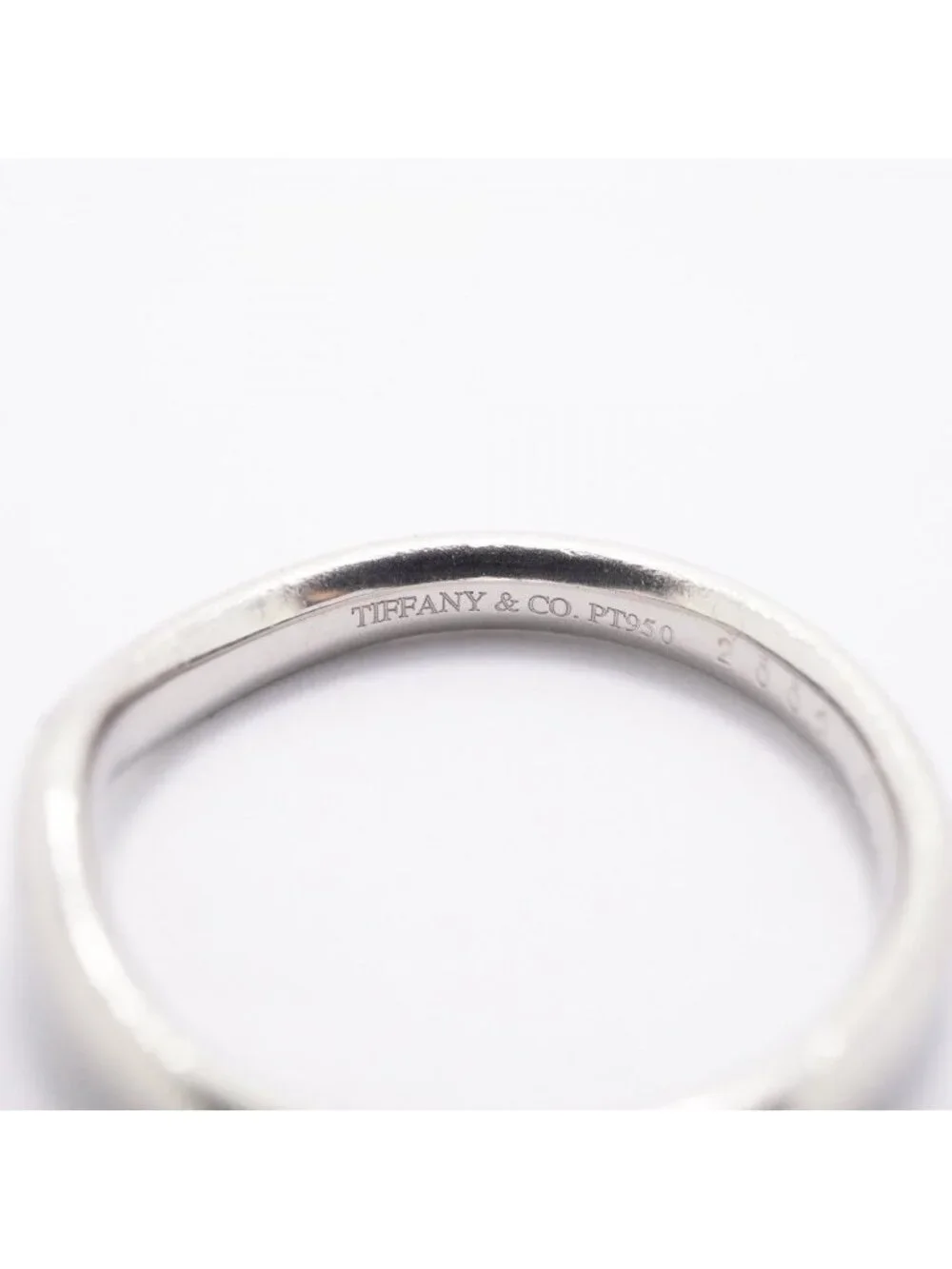 Tiffany & Co Ring T Cube Band Platinum